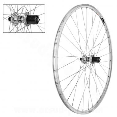ROUE ARRIERE VELO ROUTE ROAD RUNNER 700C F362TSE CASSETTE 9/10/11V  32T  ARGENT