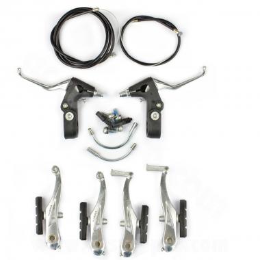 ENSEMBLE COMPLET FREIN V-BRAKE WTP AVANT ET ARRIERE ALU + NYLON COMPOSITE  (LEVIERS/ETRIERS/COUDES)