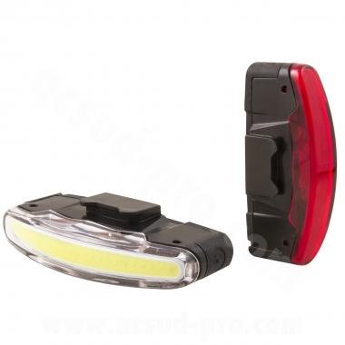 ECLAIRAGE VELO AVANT ET ARRIERE USB SPANNINGA ARCO (SET - LA PAIRE)