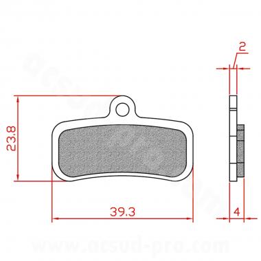 PLAQUETTE DE FREIN VELO BRENTA ORGANIQUE COMPATIBLE SHIMANO XTR M9120 XT M8120/M8020 SLX M7120 SAINT M820/M640/810 ET MT520/420