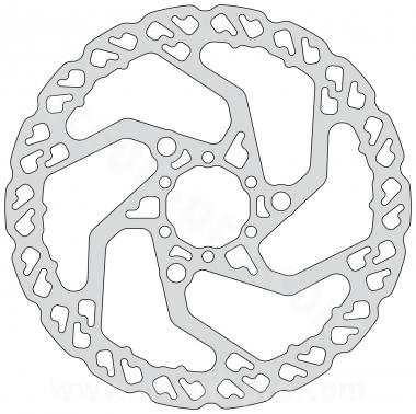 DISQUE FREIN BRENTA Ø180 MM 6 TROUS - EPAISSEUR 2.0MM
