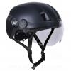CASQUE VELO ADULTE SAFETY LABS IN-MOLD CITY 2 NOIR AVEC ECLAIRAGE LED INTEGREE T.L (57-61CM)