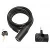 ANTIVOL VELO SPIRAL A CLE PERF Ø8mm L 1.50m  (LIVRE AVEC SUPPORT)