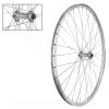 ROUE AVANT VELO VTC 28" 700x35 VELOX URBAN  BLOCAGE JANTE ARGENT MACH1 ER10. MOYEU V-BRAKE 36 TROUS (ETRTO 19-622)