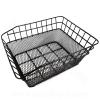 PANIER ARRIERE METAL NOIR RECTANGULAIRE - 39 X 31 X 17cm