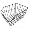 PANIER ARRIERE METAL NOIR RECTANGULAIRE - 40 X 30 X 23cm