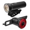 KIT ECLAIRAGE VELO LED AVANT 320 lumens/ ARRIERE 22 lumens - RECHARGE USB-C
