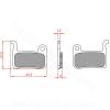 PLAQUETTE DE FREIN VELO BRENTA ORGANIQUE COMPATIBLE SHIMANO XTR M966-M965-M975/XT M765-M775/LX M585/DEORE M595-M596-M655