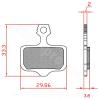 PLAQUETTE DE FREIN VELO BRENTA E-BIKE/ SEMI METAL COMPATIBLE AVID ELIXIR 9/7/5. SRAM XX/XO/DB