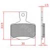 PLAQUETTE DE FREIN VELO BRENTA ORGANIQUE COMPATIBLE MAGURA MT2-4-6-8