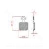 PLAQUETTE DE FREIN VELO BRENTA ORGANIQUE COMPATIBLE MAGURA CT 5 MTC5 MT5  MT7 (4 pièces)