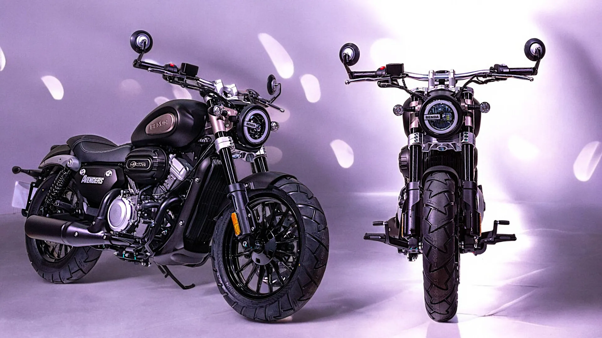 BENDA 125CC Avengers noir mat - La moto 125 custom design