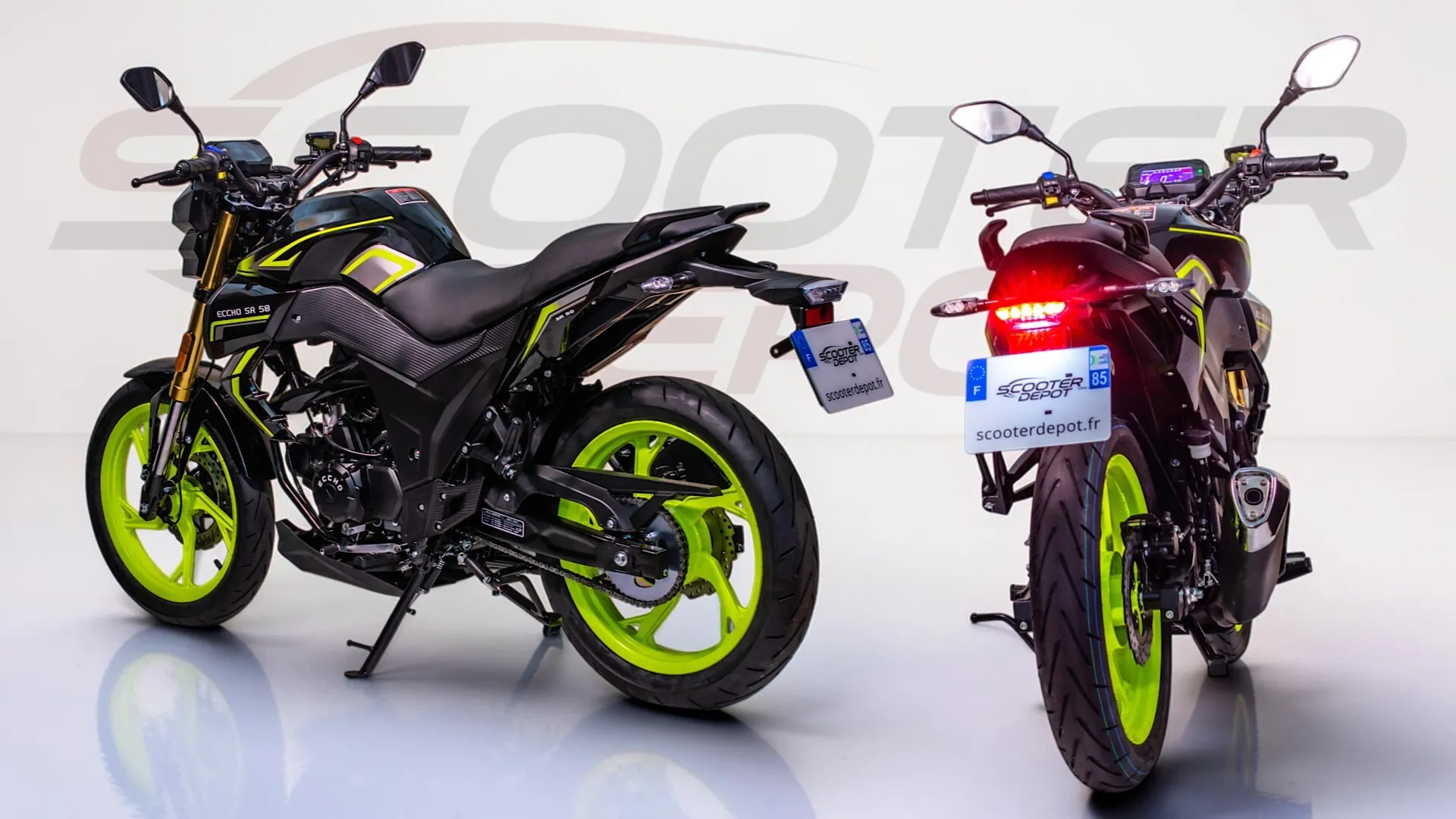 ECCHO SR 50 STING 2027 – Moto 50 à boîte, roadster Full LED 
