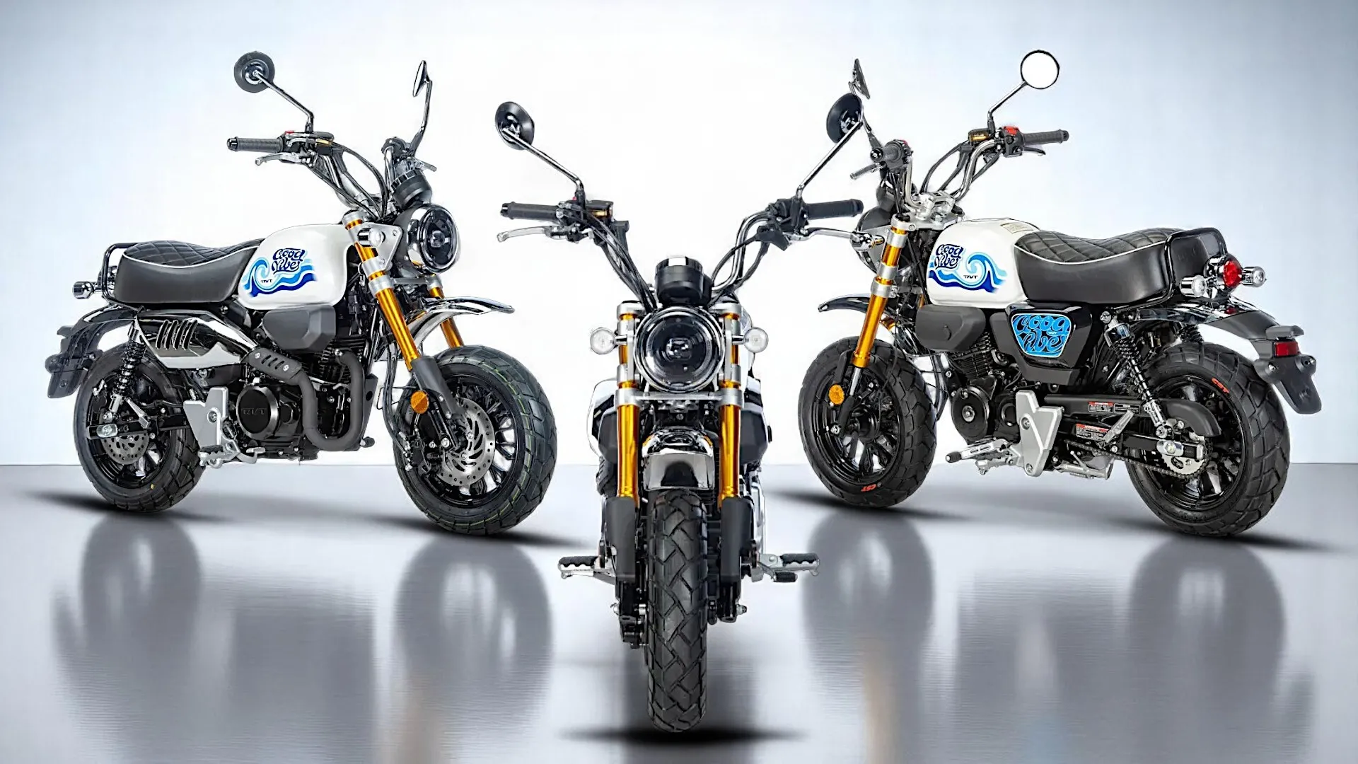 Moto 125cc TNT MOTOR GOOD VIBES-idéale pour le camping-car