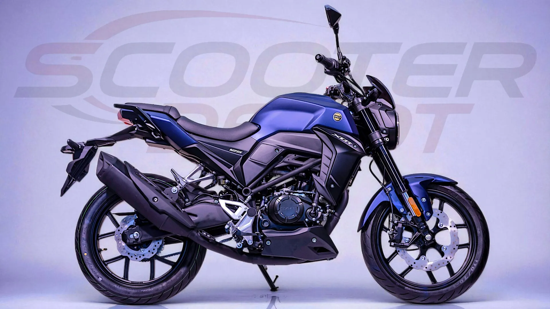 Moto 125cc TNT MOTOR XCR bleue - La 125 nerveuse et compacte