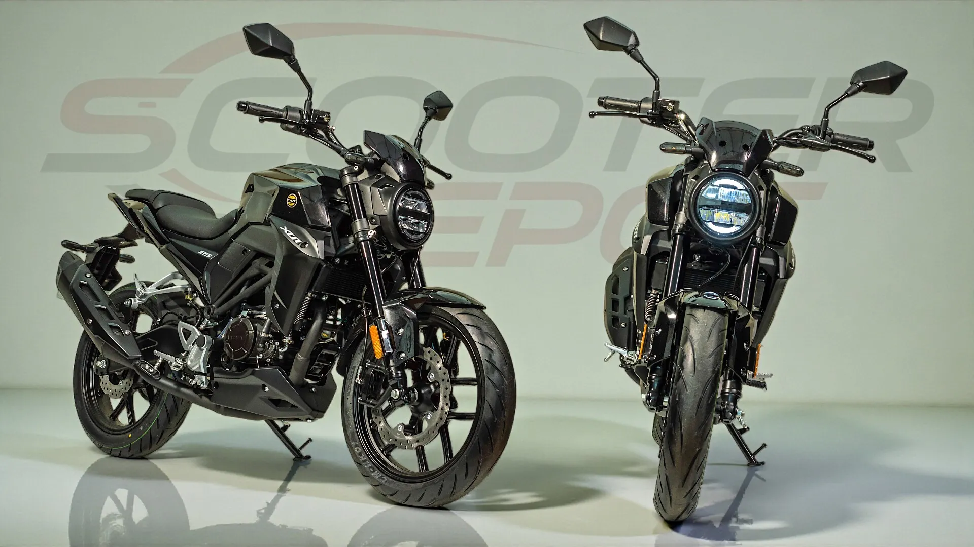 Moto 125cc TNT MOTOR XCR noire - Le roadster à tout faire