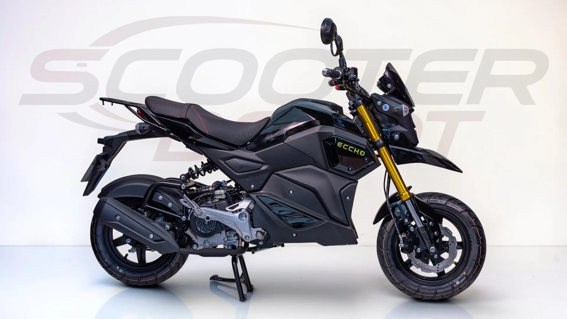 ECCHO STRIKE 50 Noire-Moto 50cc Automatique Compacte & Chic
