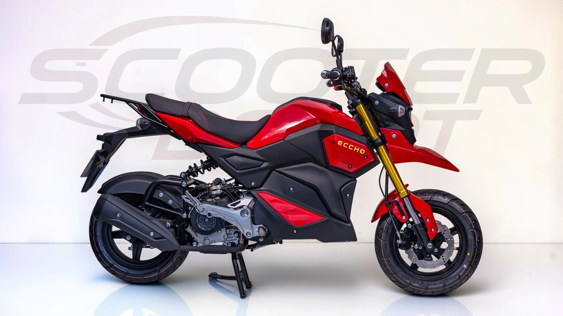 ECCHO STRIKE 50 rouge-Moto 50cc automatique compacte & pratique