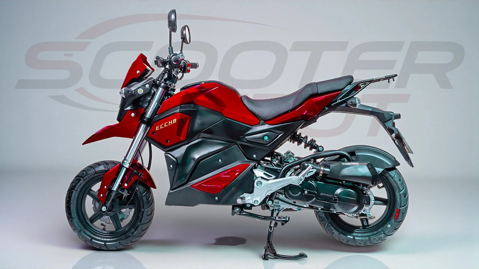ECCHO STRIKE 50 RED-Moto 50cc automatique de petit gabarit