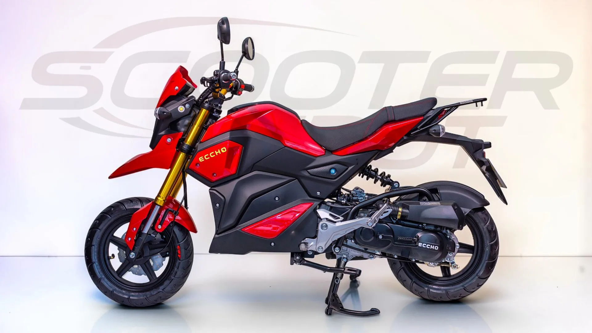 ECCHO STRIKE 50 rouge-Moto 50cc automatique compacte & pratique