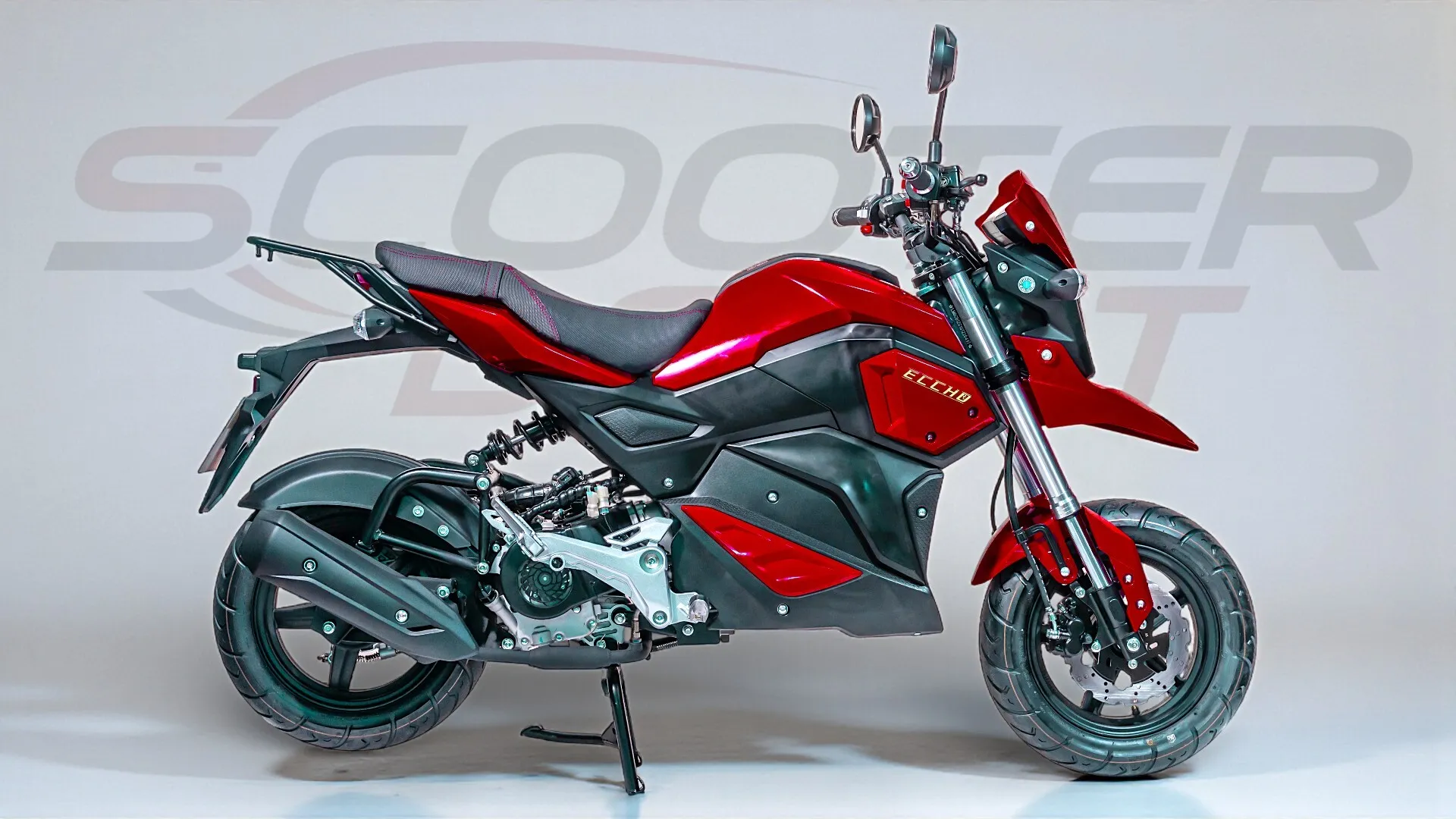 ECCHO STRIKE 50 RED-Moto 50cc automatique de petit gabarit
