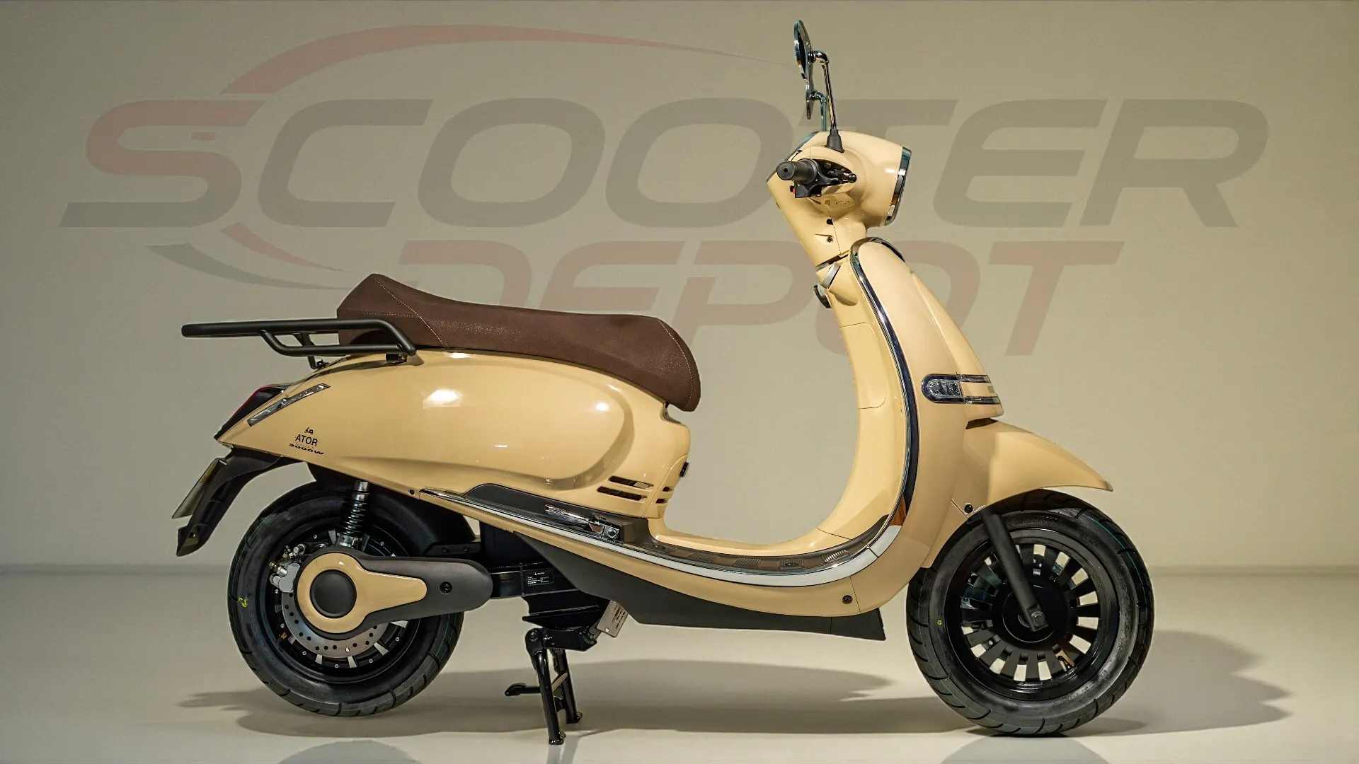 ATOR CITIO 3000 Beige – scooter électrique puissant en 50cc