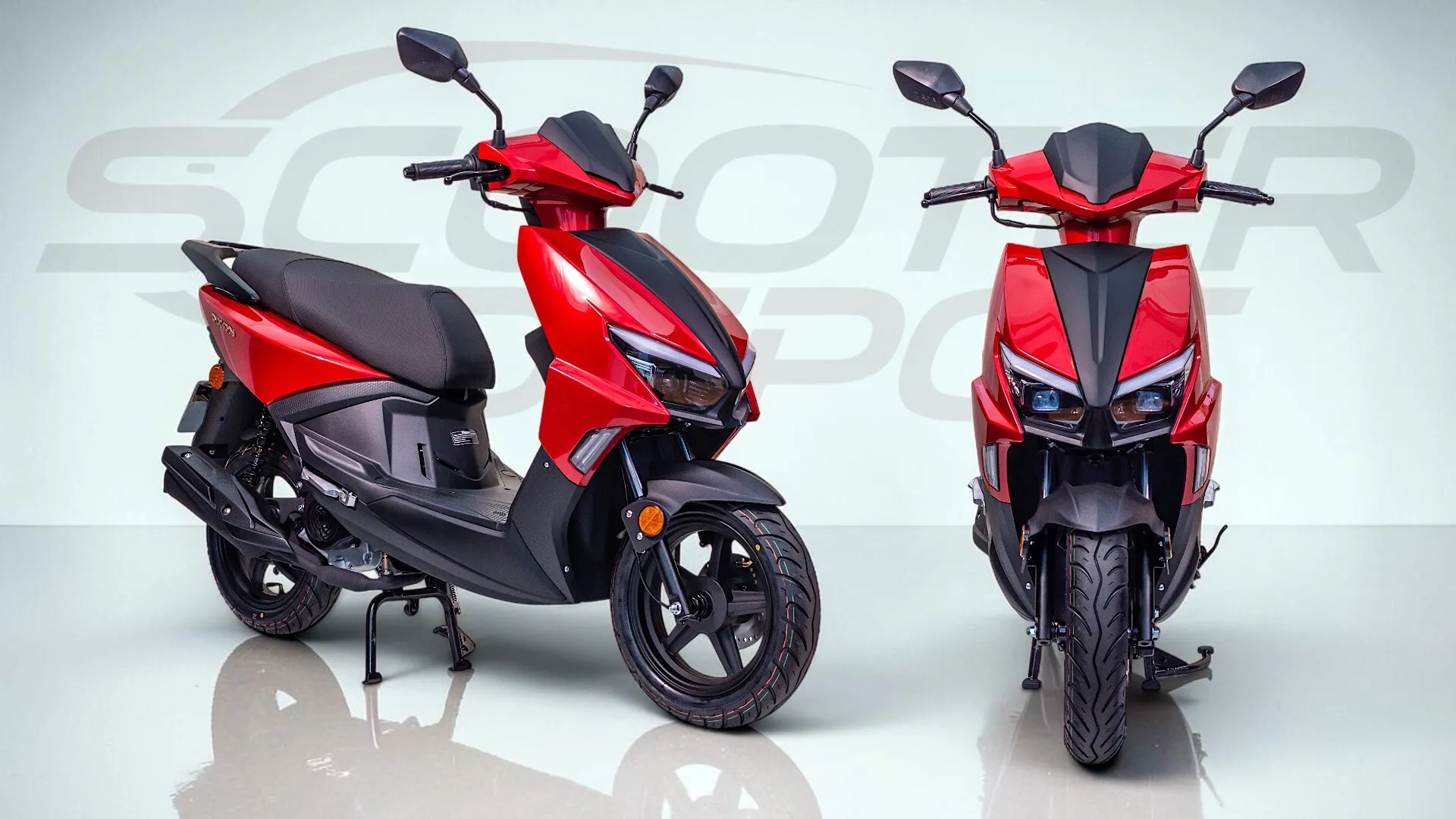 TNT DIXON 12 pouces Rouge - le scooter 50cc urbain sportif