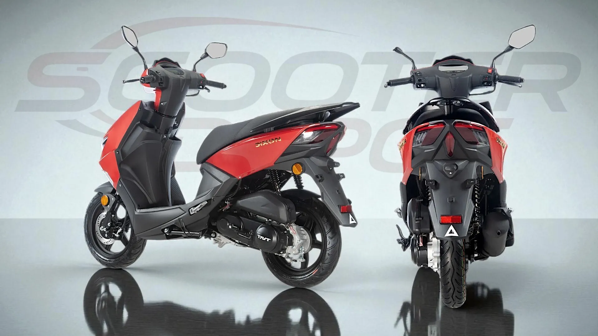 TNT DIXON 12 pouces Rouge - le scooter 50cc urbain sportif