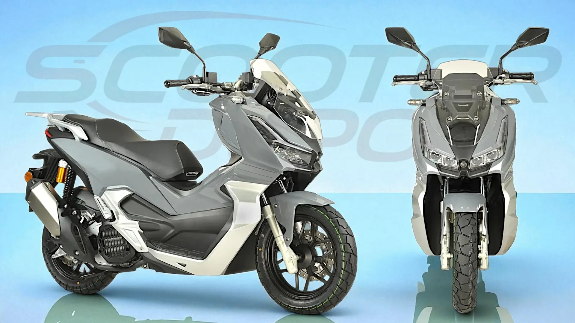 Scooter 125 TNT XCO Gris Nardo-Maxi Scooter Urbain Abordable