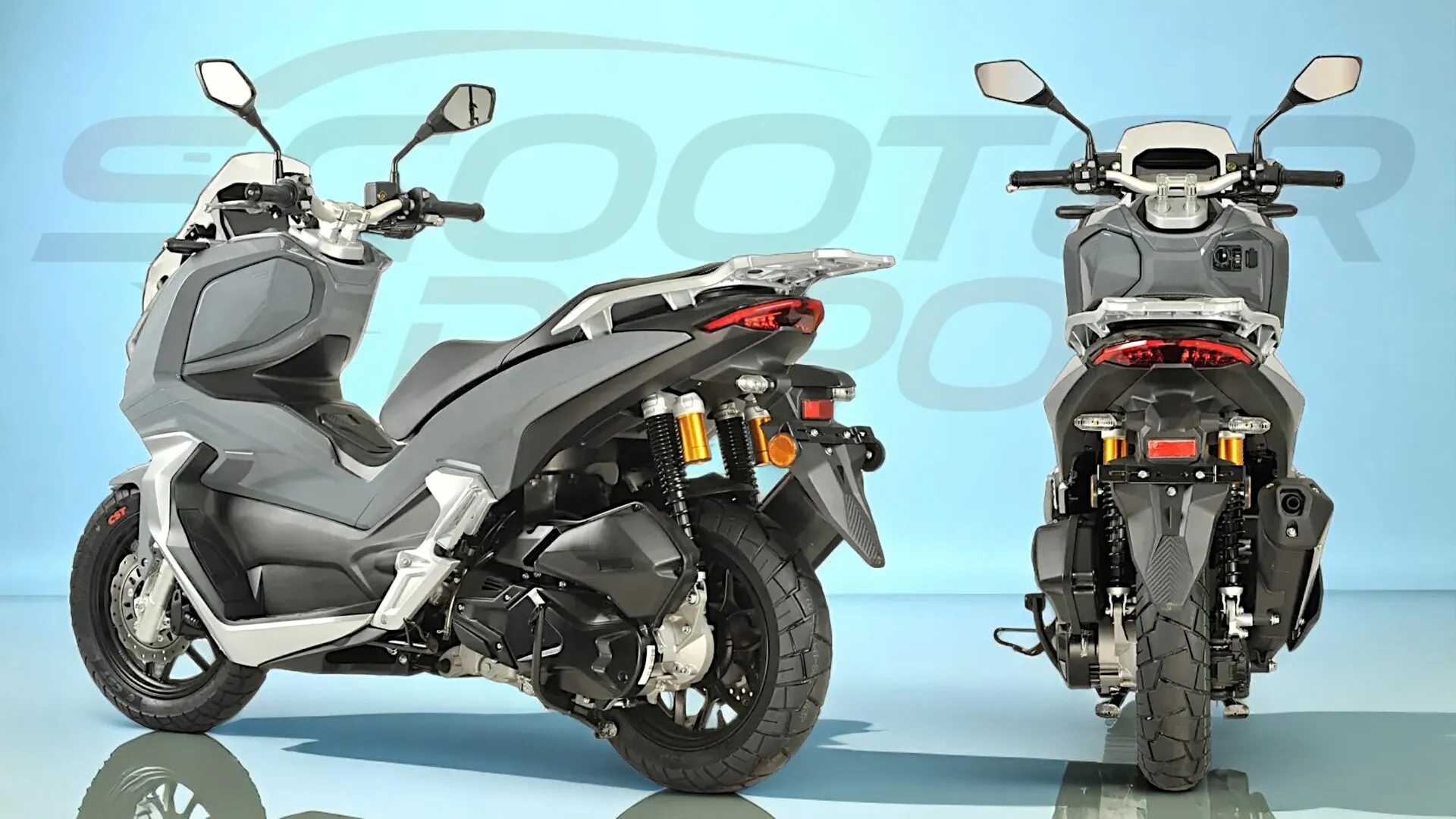 Scooter 125 TNT XCO Gris Nardo-Maxi Scooter Urbain Abordable