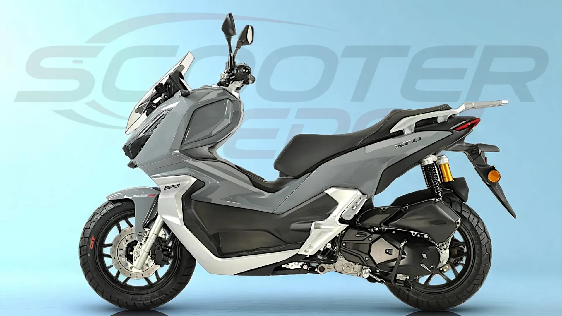 Scooter 125 TNT XCO Gris Nardo-Maxi Scooter Urbain Abordable