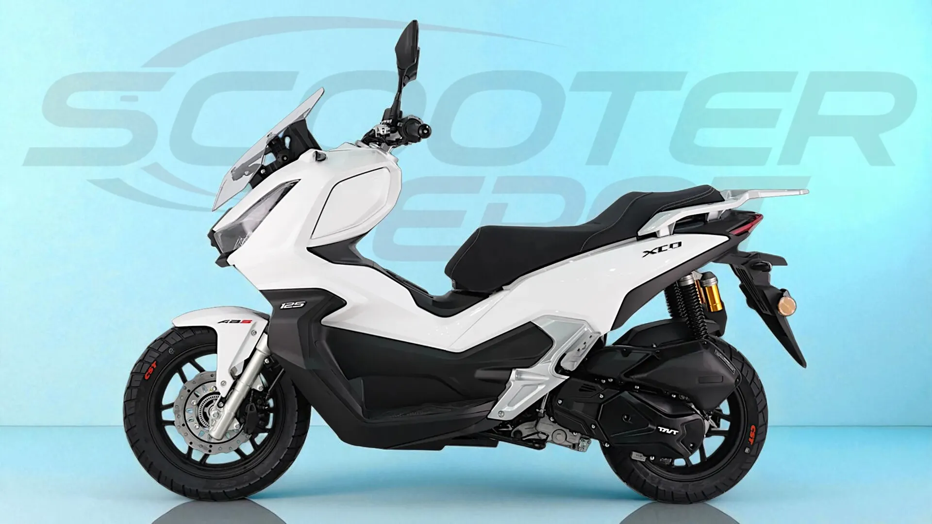 TNT XCO 125 Blanc - Maxi Scooter Urbain classe et Stylé