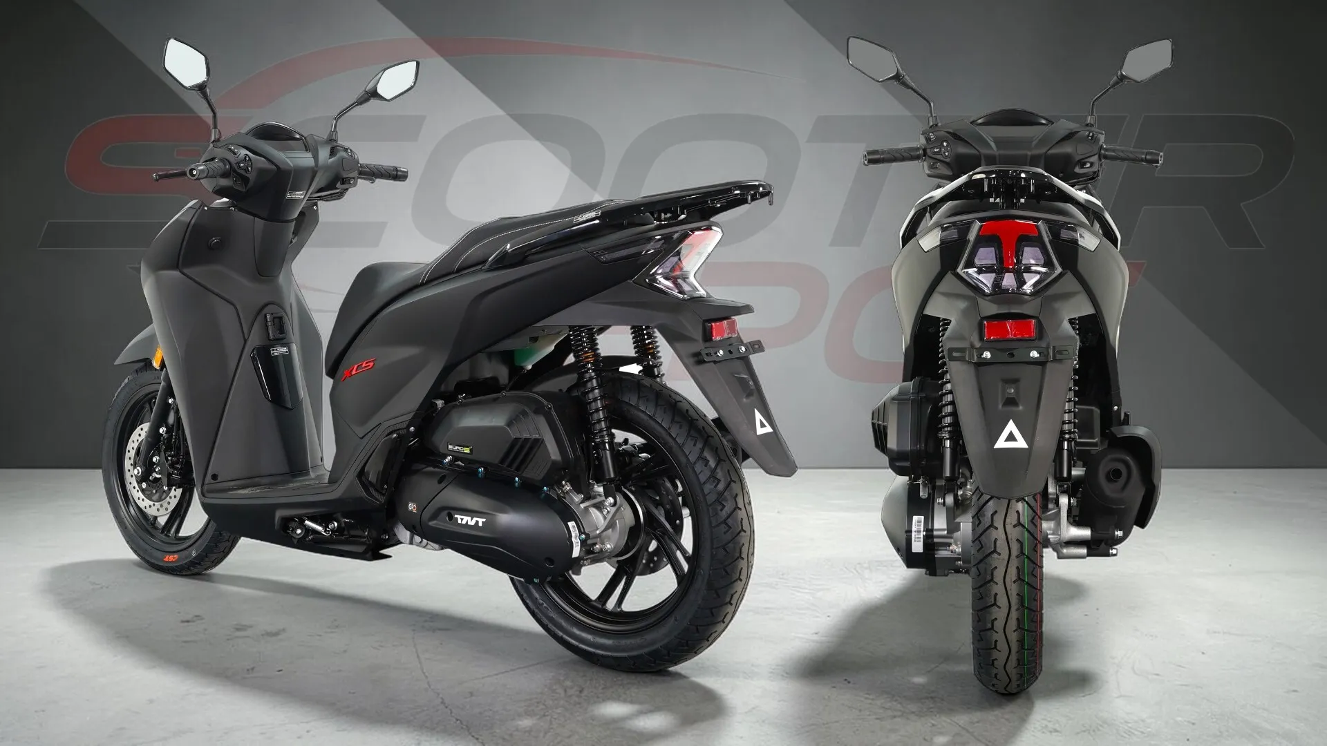 TNT MOTOR XCS 125 Noir : Scooter Grandes Roues 16 pouces