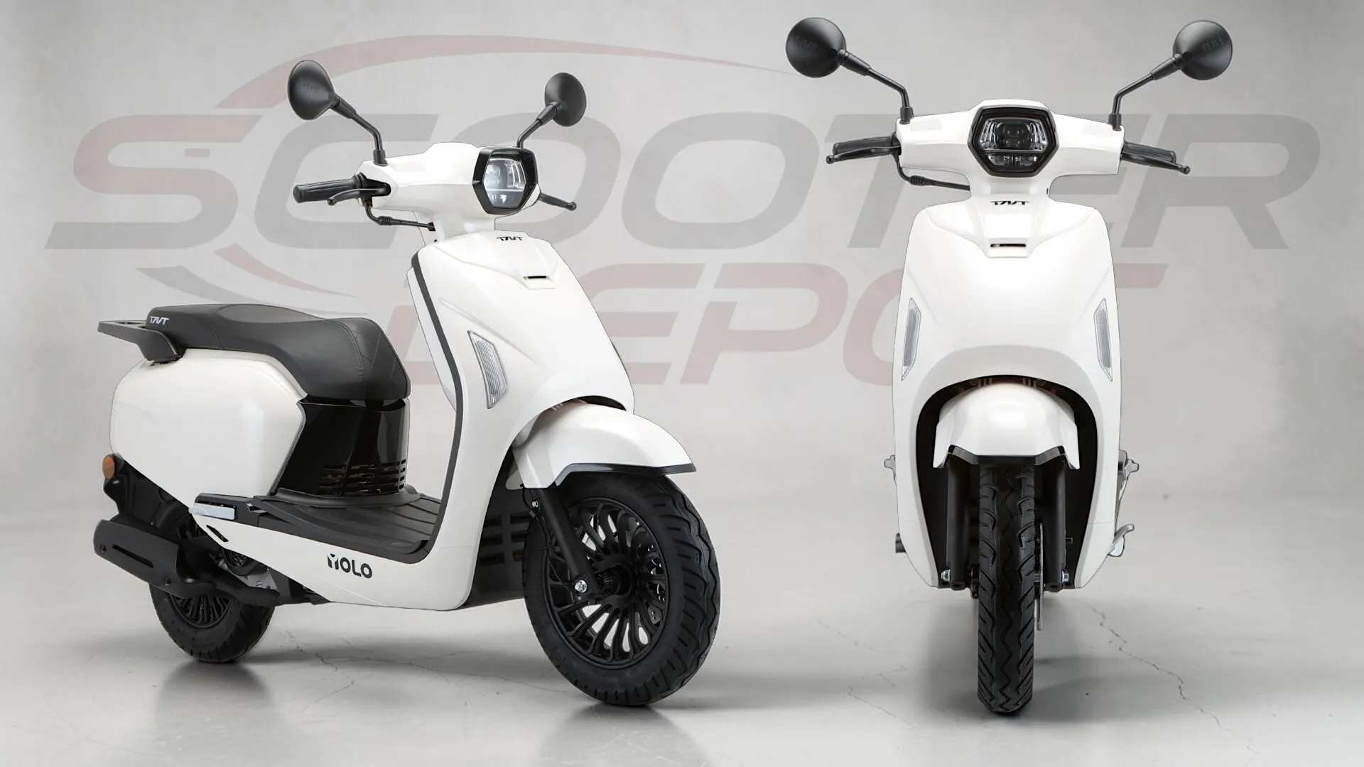 TNT MOTOR YOLO 50cc Blanc : Scooter Chic et Vintage Euro 5+