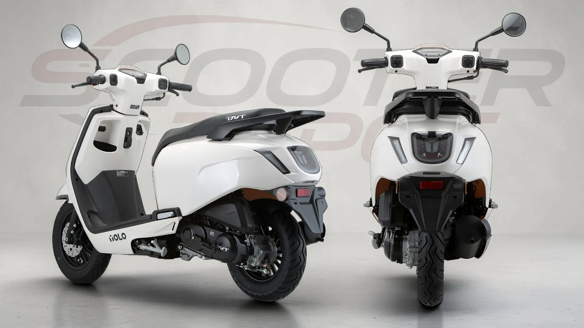 TNT MOTOR YOLO 50cc Blanc : Scooter Chic et Vintage Euro 5+