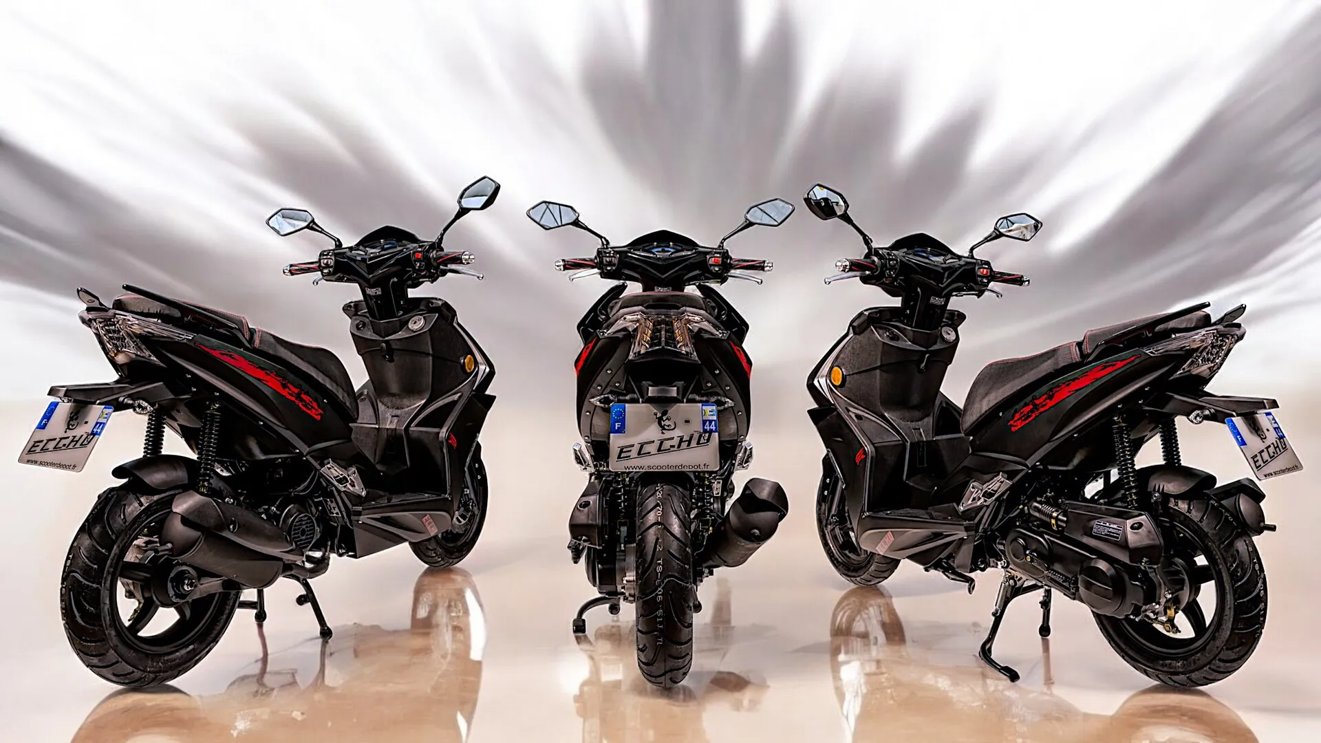 ECCHO FAST BLACK II – Le scooter 50 sportif au style racing