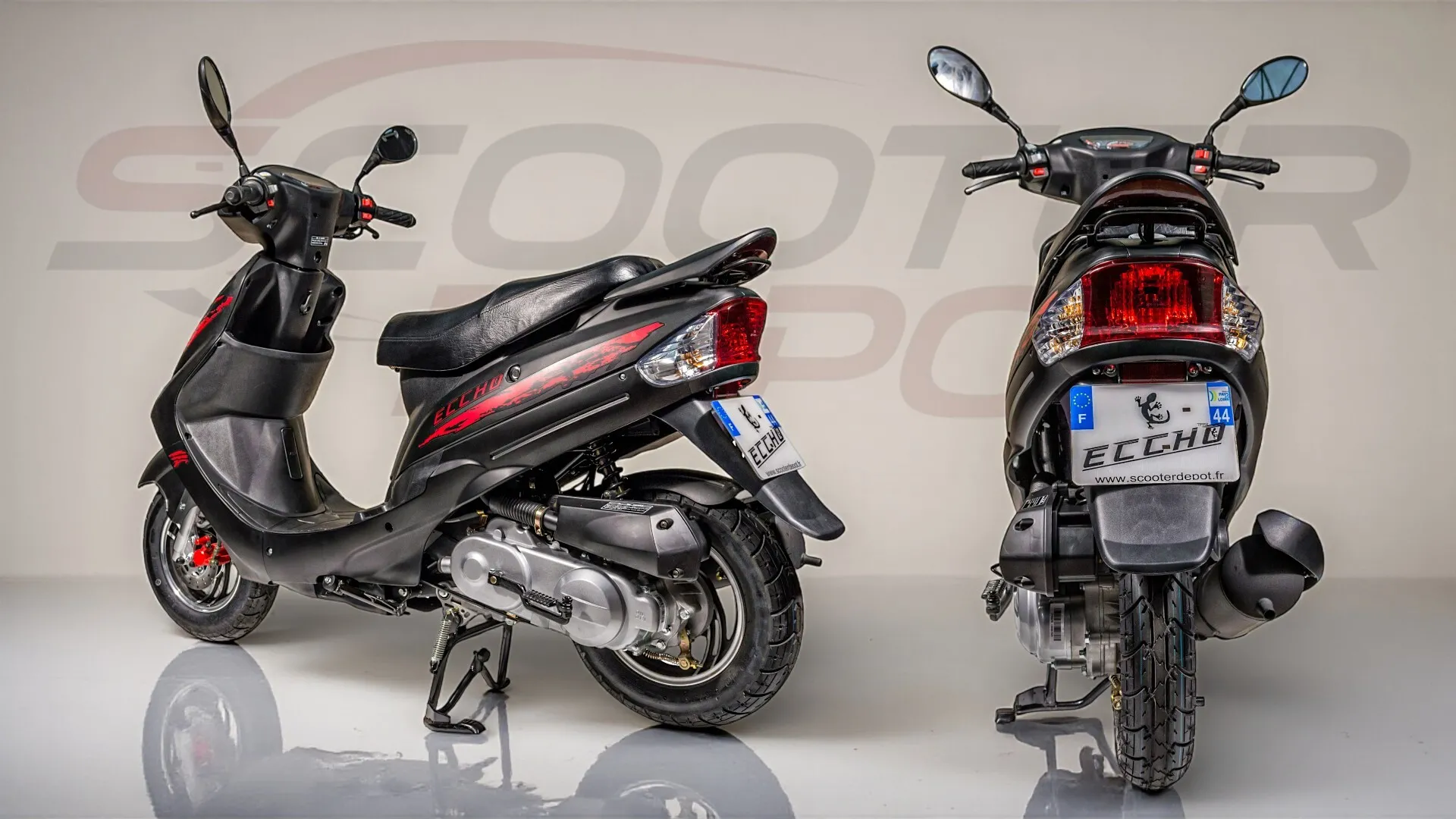 ECCHO JOKER 50 BLACK-le scooter pas cher idéal pour débuter