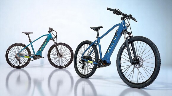 Vélo électrique MYLAND MONVISO 27.5 POUCES BLEU MOT CENTRAL OLI 36V 14AH 500WH 25KM/H 83NM