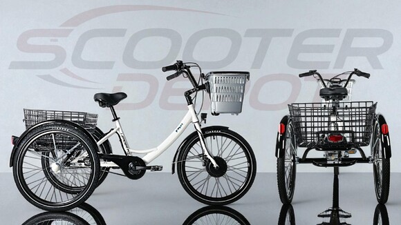 le tricycle électrique CITY LEADER FOX BORMIO Blanc