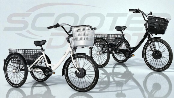 le tricycle électrique CITY LEADER FOX BORMIO Blanc