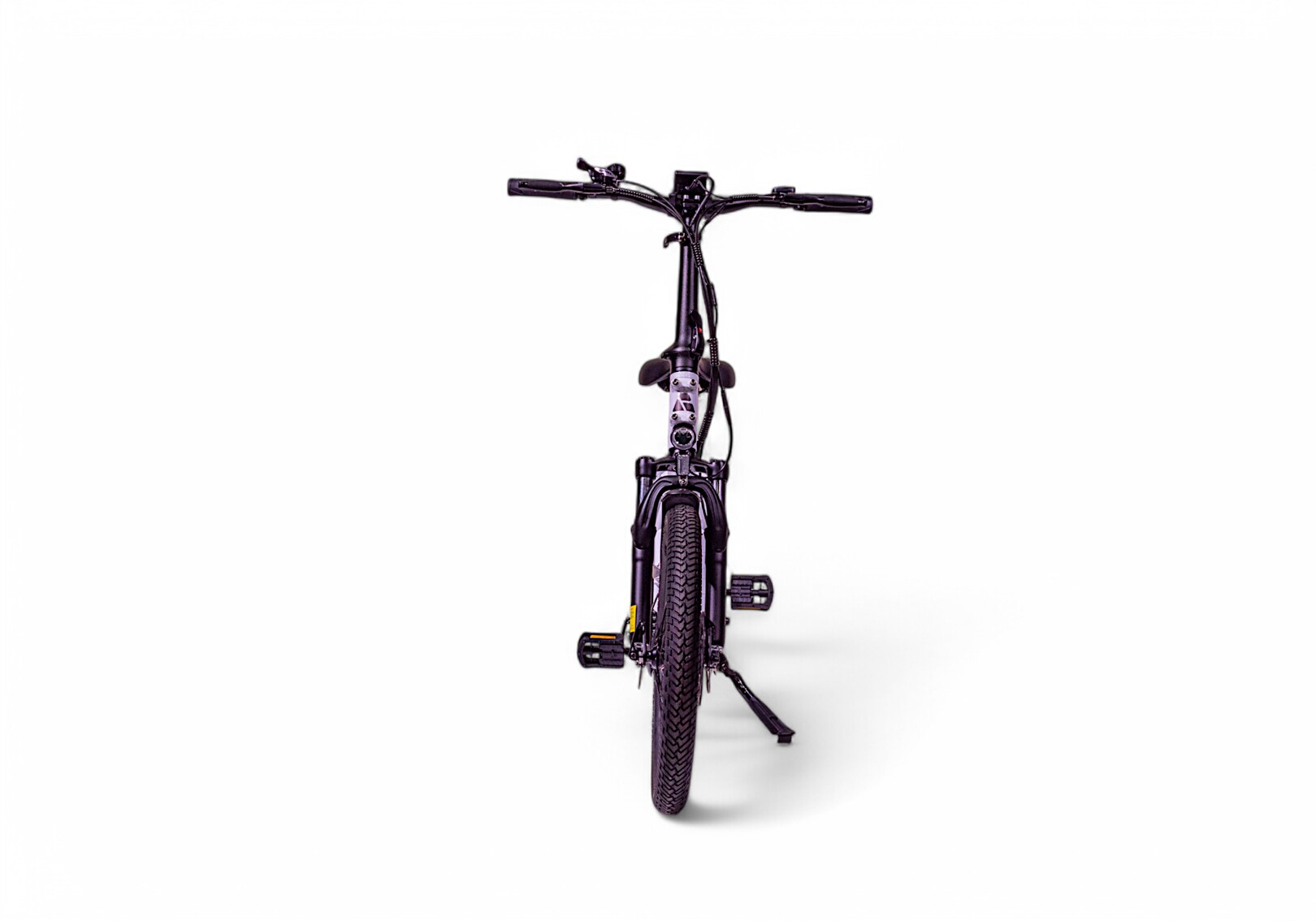 Vue 360° le vélo électrique pliable BYKKI JAZZ-200 Blanc